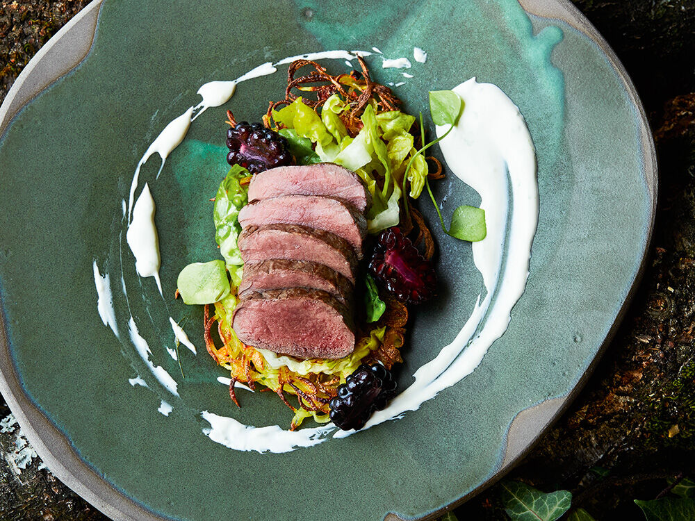 rehruecken-mit-kartoffelroesti-sauerrahm-und-salat-viktoria-fuchs