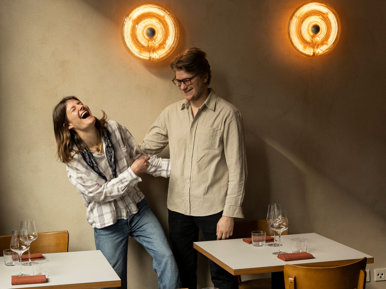 Karl-Louis Kömmler und Mical Rosenblat