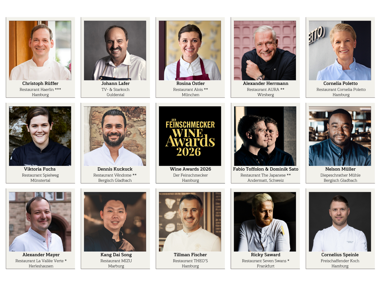 Wine Awards 2026 KÖCHE