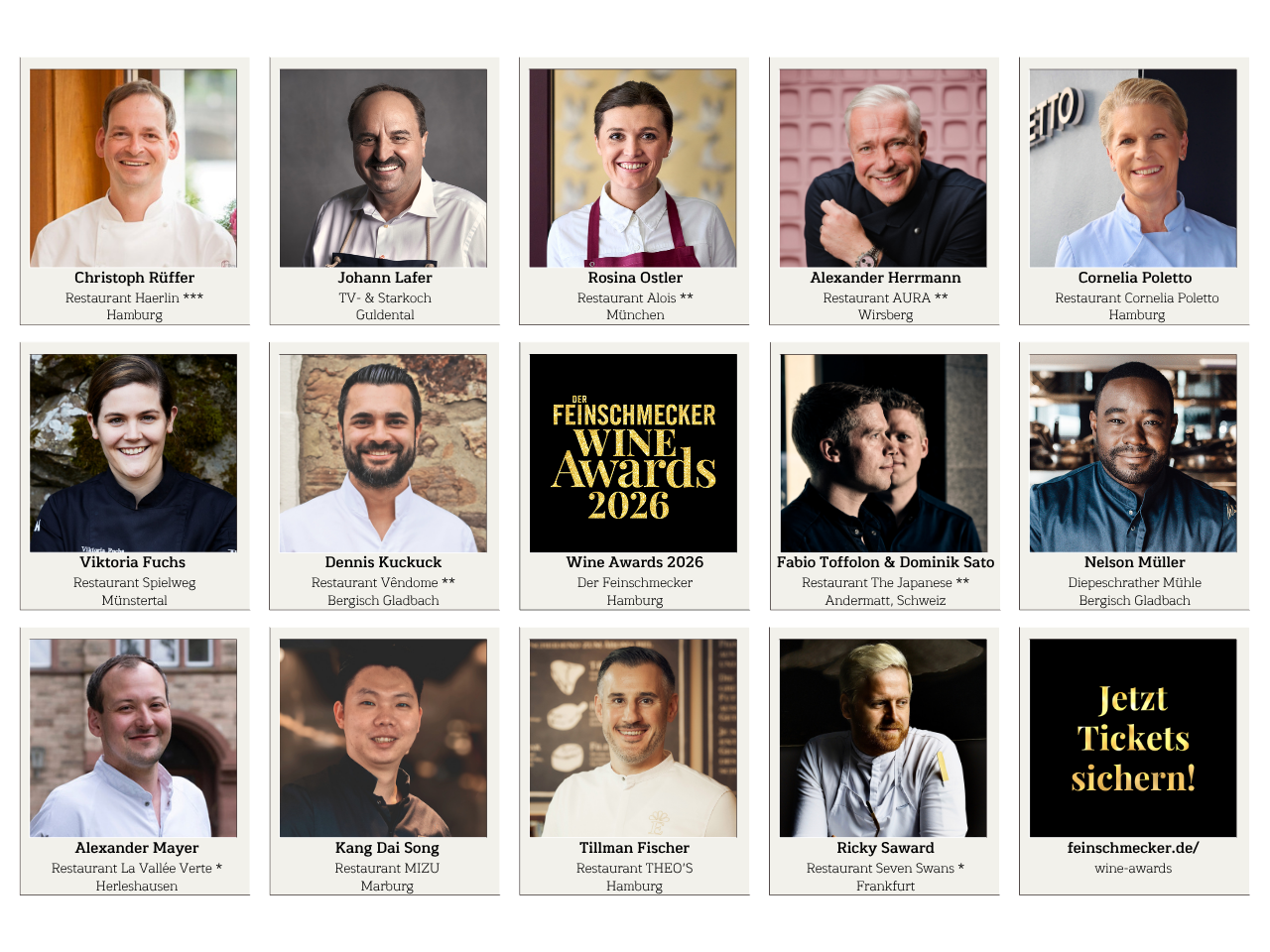 Wine Awards 2026 KÖCHE