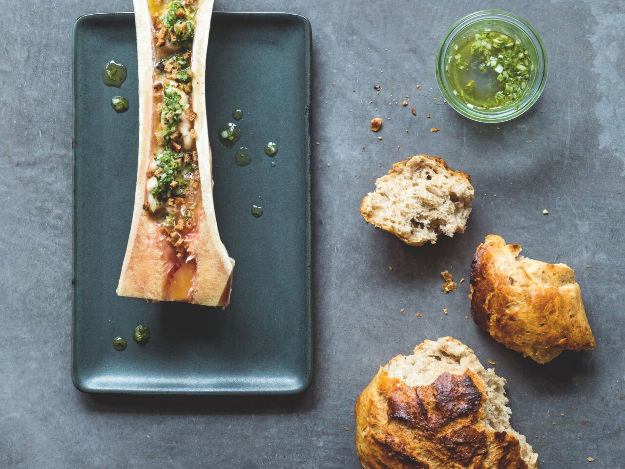 Rezept Rindermark mit Bauernbrot
