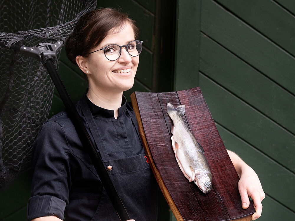 Köchin Cornelia Fischer aus dem Restaurant Weinstock