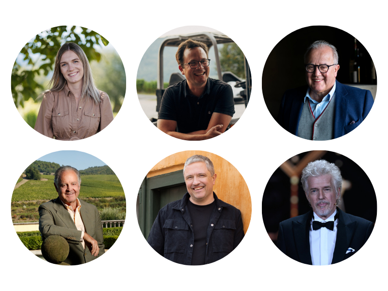 Wine Awards 20205 – das sind die Preisträger: Lena Skringer, Sebastian Fürst, Fritz Keller, Marchese Piero Antinori, Murray Paterson und Frank Schätzing