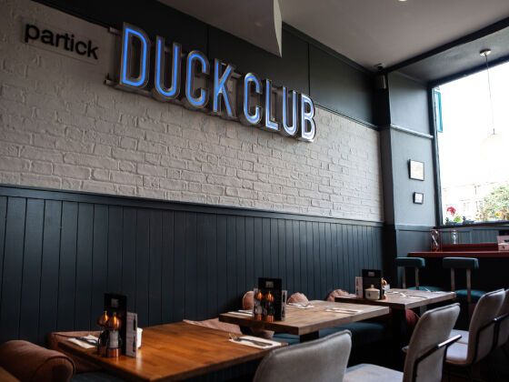 Zum Lunch in den Partick Duck Club in Glasgow