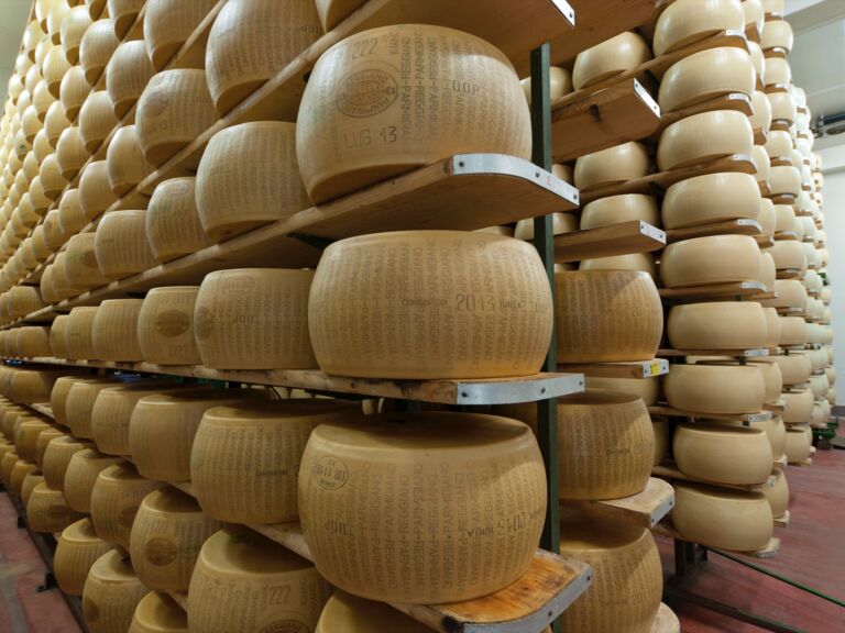 Parmigiano Reggiano Lagerung