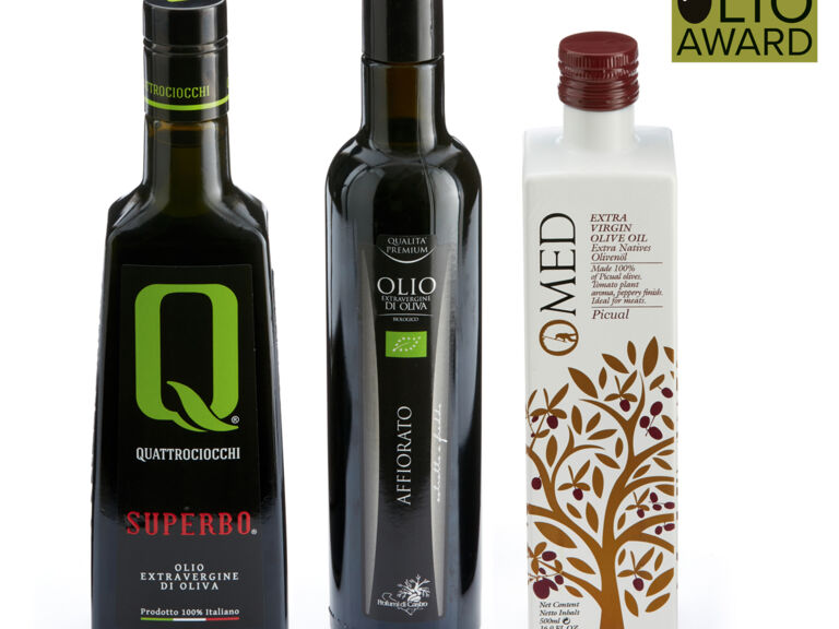 Olivenöl 3er-Set, 1. Platz in drei Kategorien. Olio Award 2022.