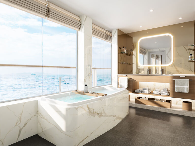 Badezimmer der Master Suite der Silver Nova