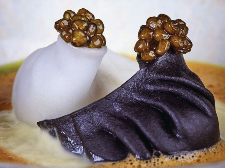 dim-sum-mit-rotschwanzgarnele-und-bisque