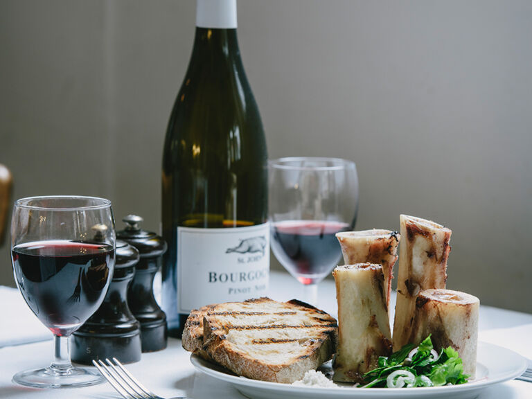 St. John_Signature Dish_Roast Bone Marrow and Parsley Salad