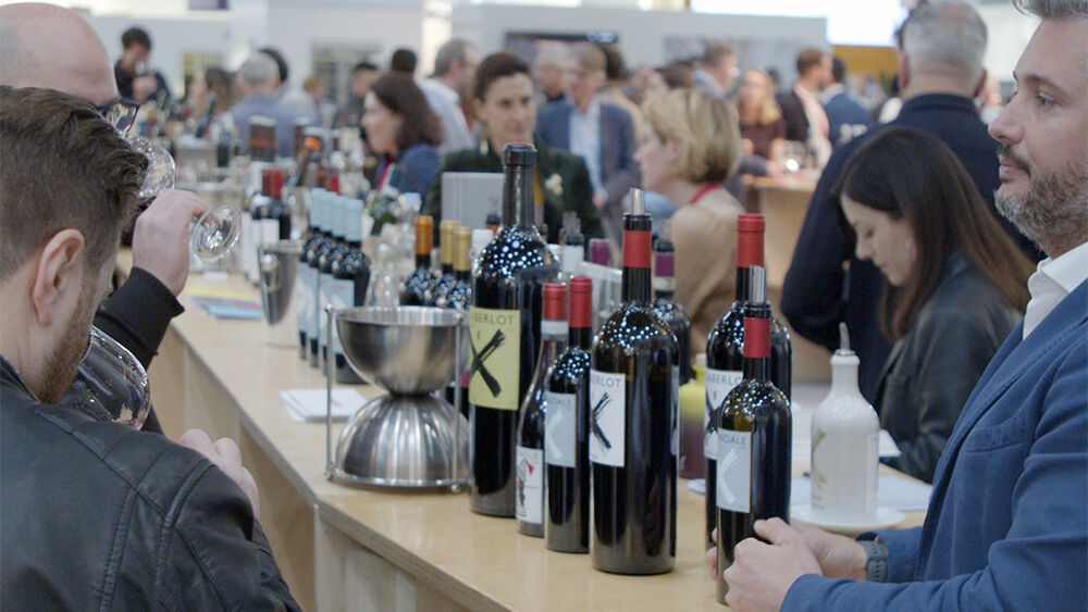 Weinverkostung auf der ProWein