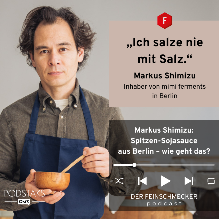 Markus Shimizu von mimi ferments in Berlin, Sojasauce