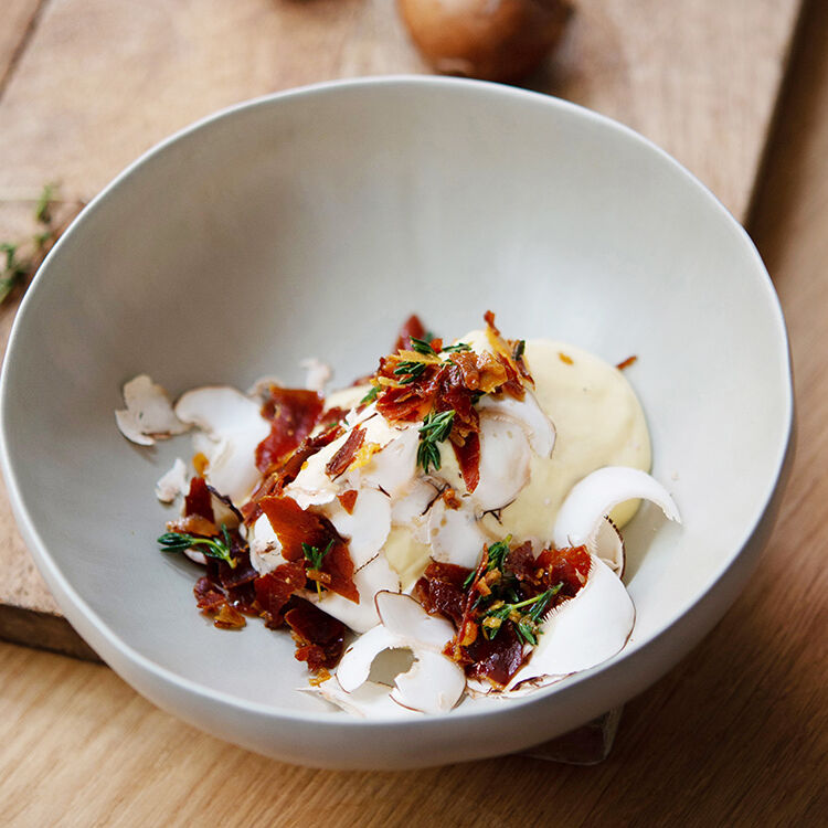 Take 5: Pilzflan mit Speck